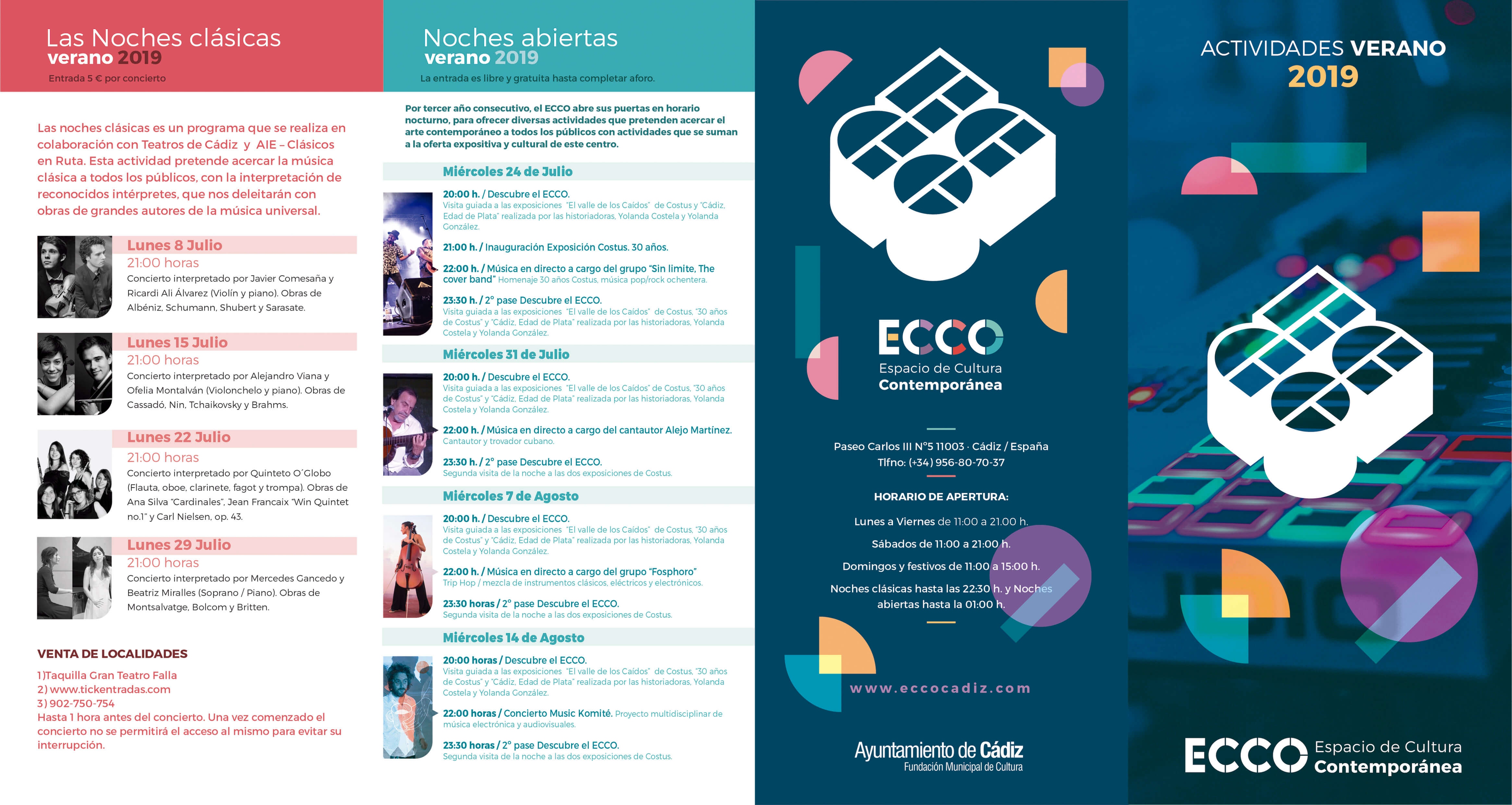 Actividades de verano de Creación Contemporánea de ECCO